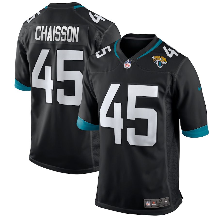 Men Jacksonville Jaguars #45 Chaisson Nike Black Game NFL Jersey->jacksonville jaguars->NFL Jersey
